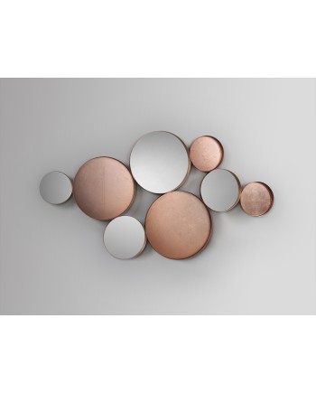 MALMO- ESPEJO ORO ROSA 165X90